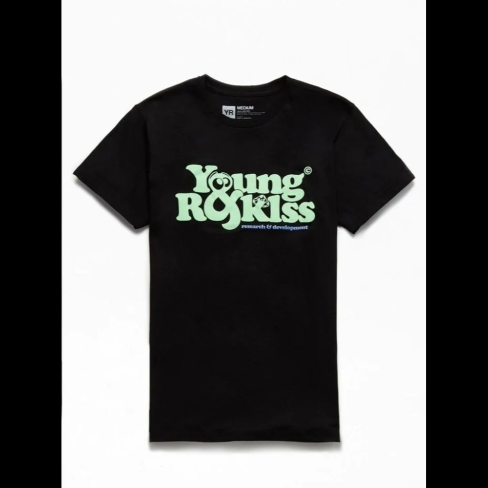 Young & Reckless Black and Green Kids T-Shirt